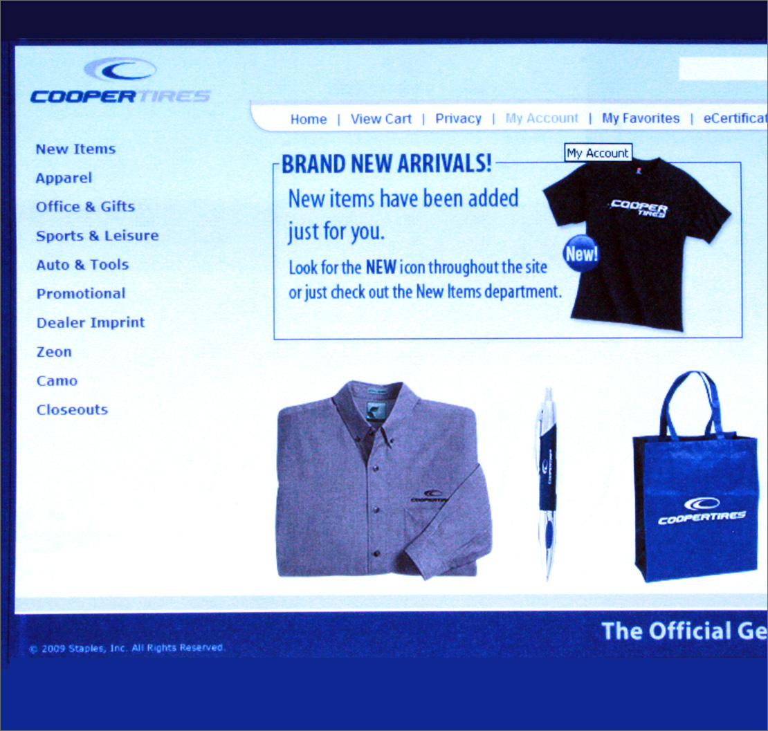 Cooper Tires Website - Lisa K Cline