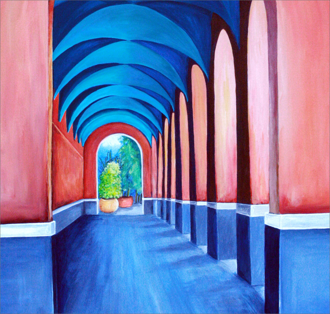San Antonio Market Painting - Lisa K Cline