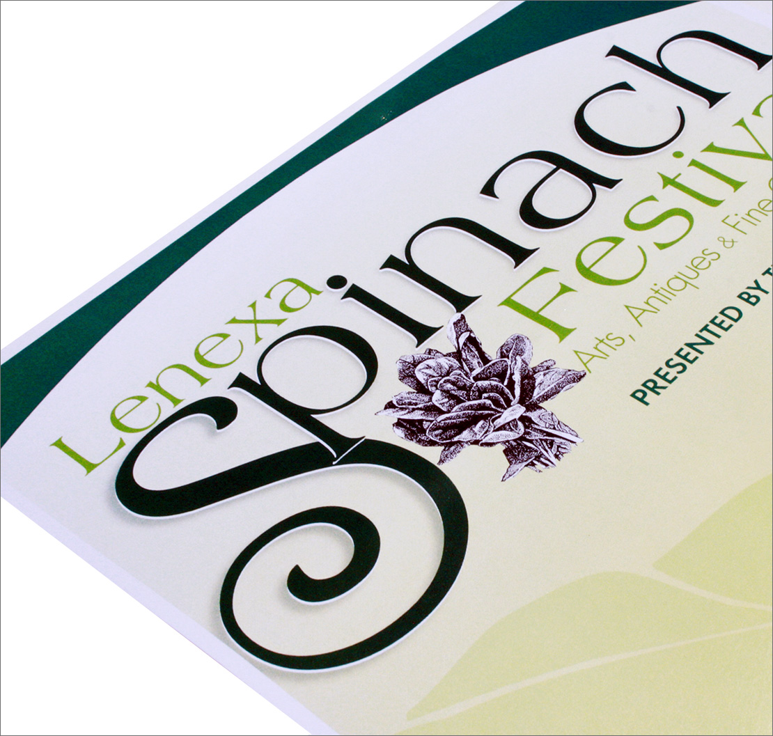 Spinach Festival Logo - Lisa K Cline